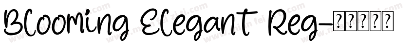 Blooming Elegant Reg字体转换